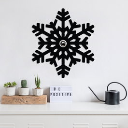 Opviq Lámpara de Pared Flor Negra W-052